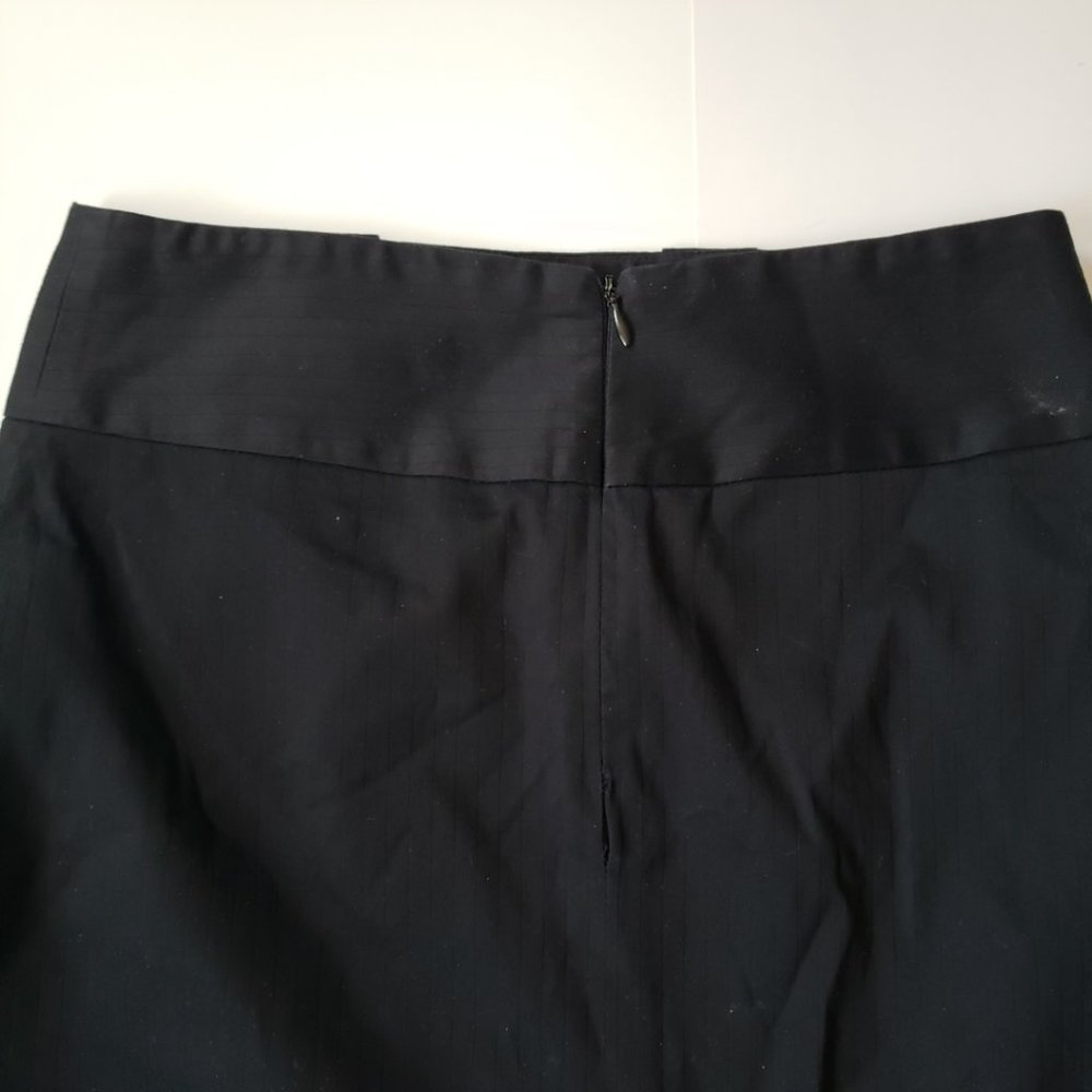 Bedo High Waist Black Classic Pencil Skirt with Slit - Picture 7 of 9